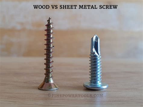 what is a sheet metal screw used for|sheet metal screw vs wood.